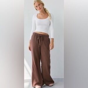 NWTS*** Urban Outfitters Out From Under Lived In Flare Sweatpants/ XS CHOCOLATE